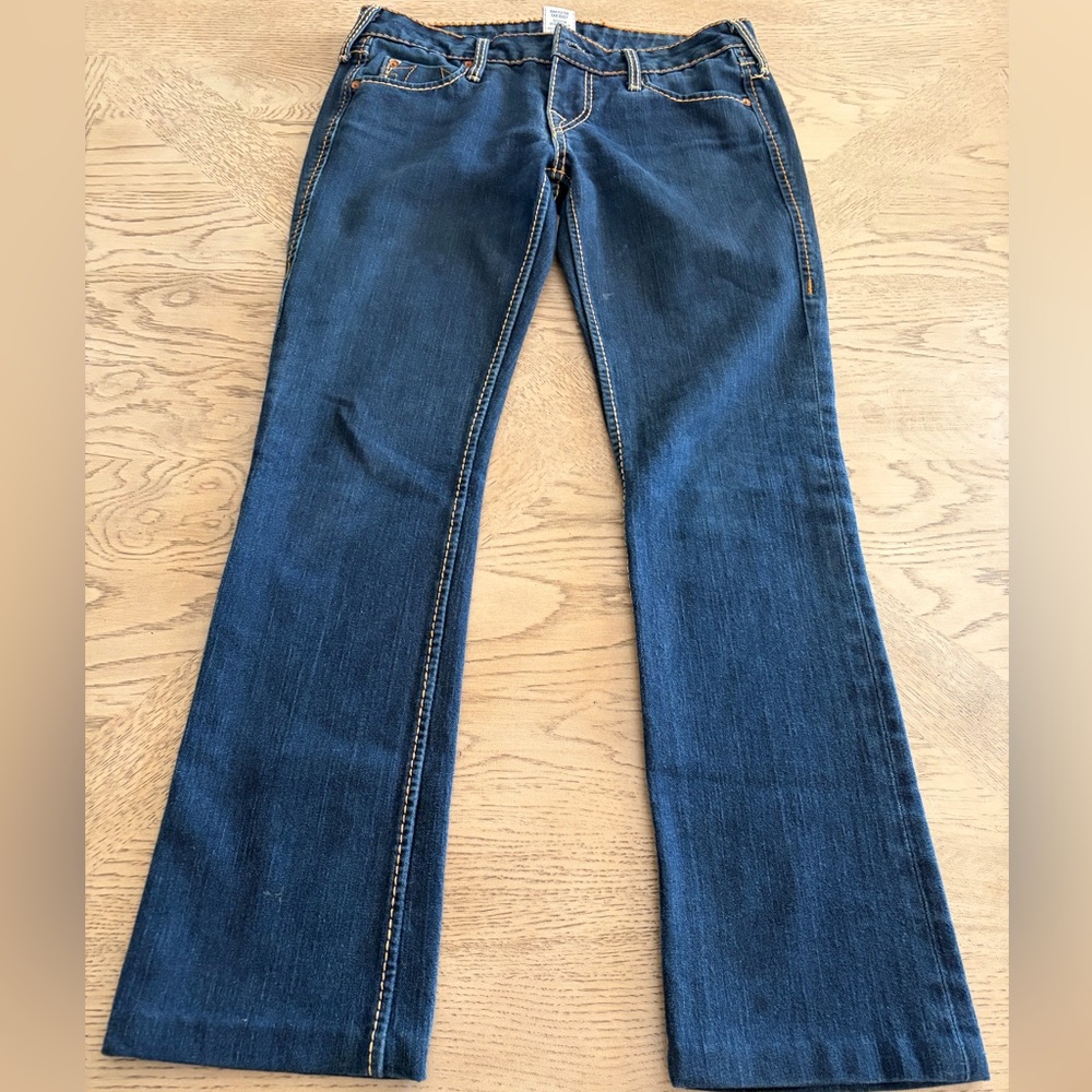 True Religion Dark Blue Boot Cut Jeans